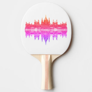 Raquette De Ping Pong Plan d'architecture du Parlement de Budapest Hongr