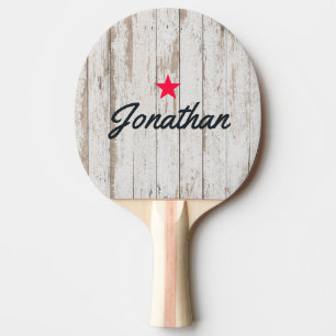 Raquette De Ping Pong Planches de bois blanchies à la chaux Étoile vinta