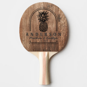 Raquette De Ping Pong Planches de bois flotté Arche de mariage à l'anana