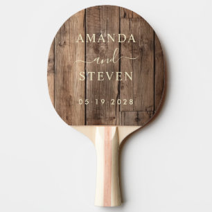 Raquette De Ping Pong Planches de plancher de grange Noms de couple avec