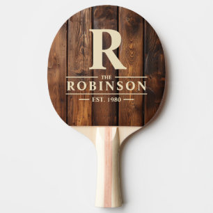 Raquette De Ping Pong Planches de tache de gloss Nom de famille et initi