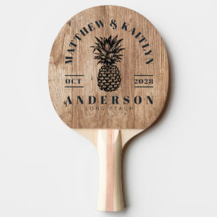 Raquette De Ping Pong Planches en bois flotté Pinède Tropicale Crête de
