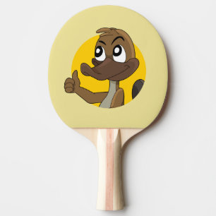Raquette De Ping Pong Platypus donnant pouces dessin animé ping pong pad