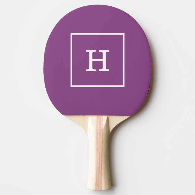 Raquette De Ping Pong Plum Purple White Framed (Devant)