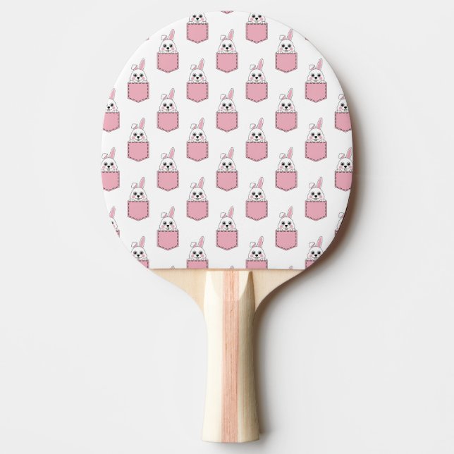 Raquette De Ping Pong Pocket Pet Bunny Motif (Devant)