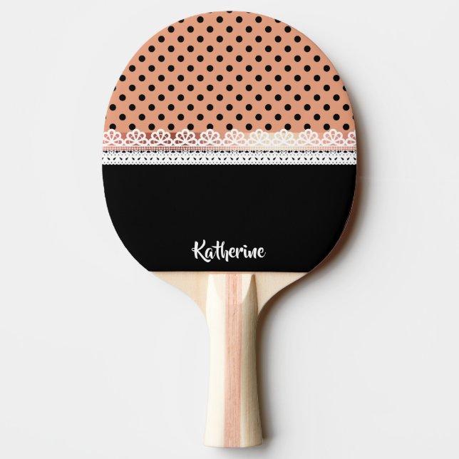 Raquette De Ping Pong Points mignons (Dos)