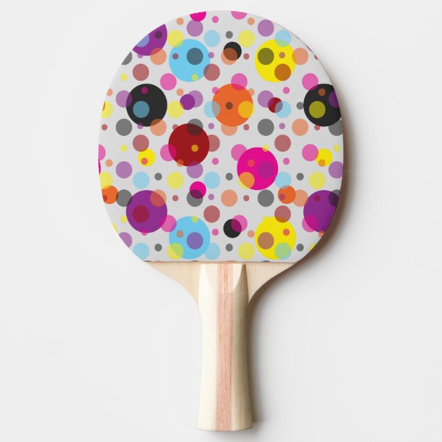 Raquette De Ping Pong Pois coloré (Devant)