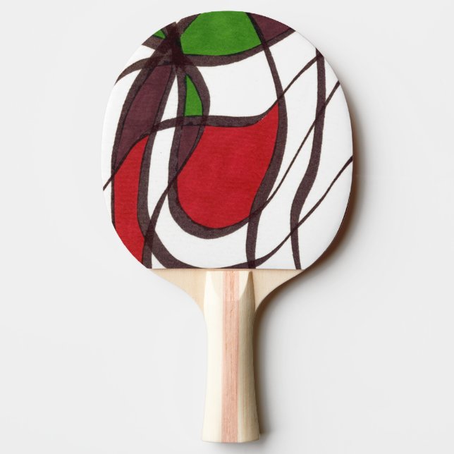 Raquette De Ping Pong "Poisson volant" Ping Pong Paddle Abstrait (Dos)