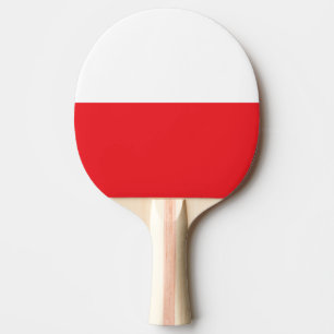 Raquette De Ping Pong Poland flag