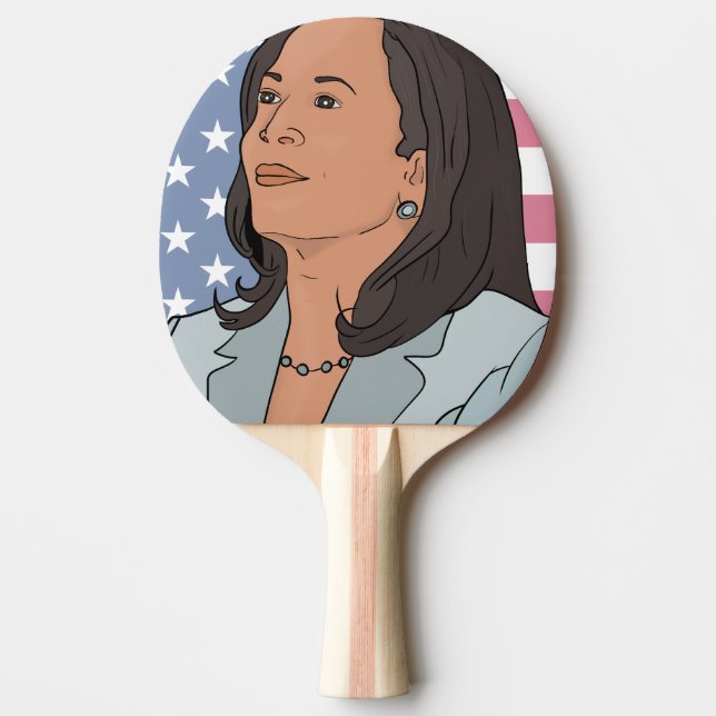 Raquette De Ping Pong Politique Kamala Harris (Devant)