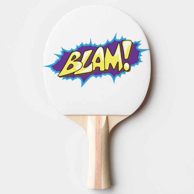 Raquette De Ping Pong Pop Art Comic Blam ! (Devant)