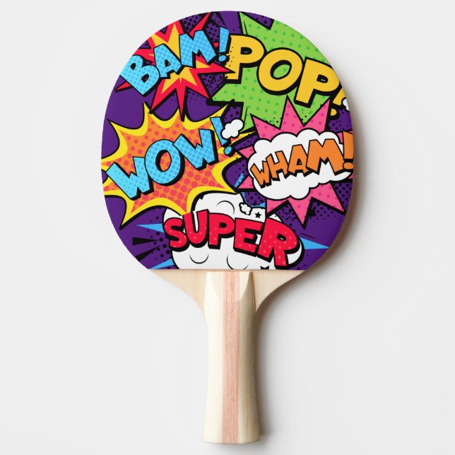 Raquette De Ping Pong Pop Art Ping Pong Paddle (Devant)