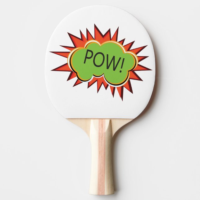 Raquette De Ping Pong Pop art Pow Kaboom (Devant)