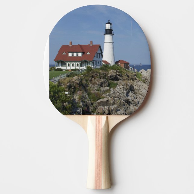 Raquette De Ping Pong Portland Head Light, Cape Elizabeth, Maine, (Devant)