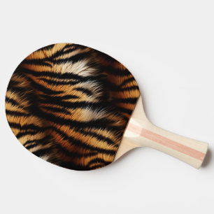 Raquette De Ping Pong Poster de animal Orange Black Tiger Stripes