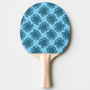 Raquette De Ping Pong Poulpe sur le motif bleu