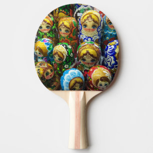 Raquette De Ping Pong Poupées Matriochka Kiosque de Souvenirs Photo de V