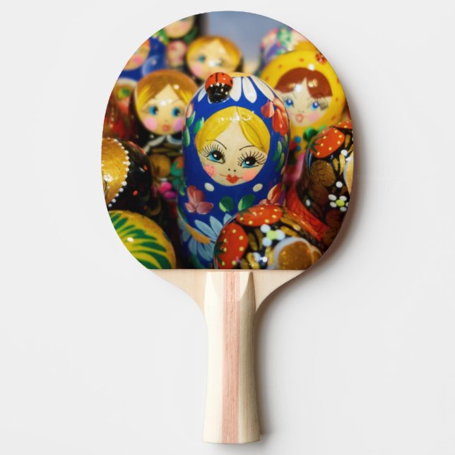 Raquette De Ping Pong Poupées russes gigognes (Devant)