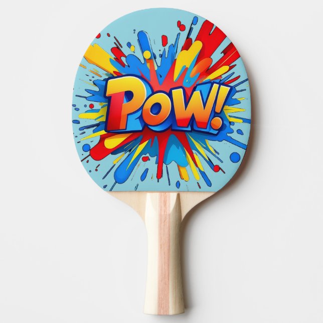 RAQUETTE DE PING PONG POW ! (Devant)