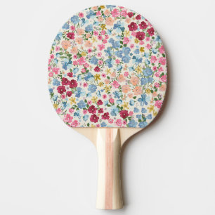 Raquette De Ping Pong pré du milieu de l'été, motif plante en fleurs.