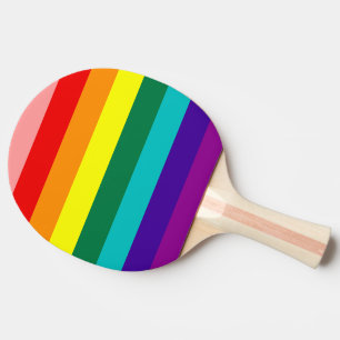 Raquette De Ping Pong Premier drapeau de la Rainbow Pride