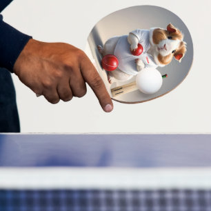 Raquette De Ping Pong Prêt pour le lancer, joueur de cricket cobaye
