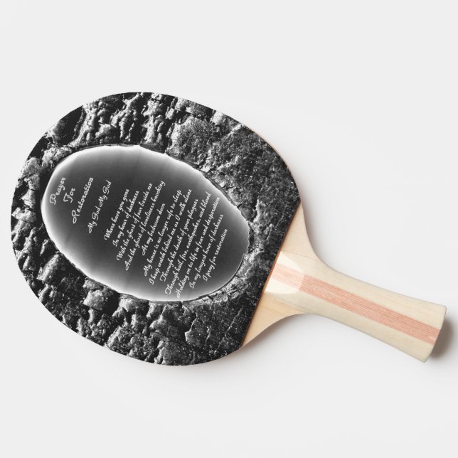 Raquette De Ping Pong Prière Pour La Restauration (Côté)