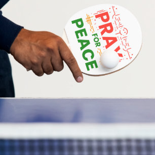 Raquette De Ping Pong Priez pour la paix