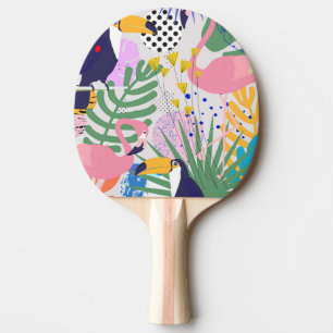 Raquette De Ping Pong Printemps tropical