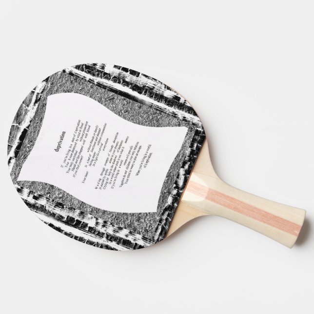 Raquette De Ping Pong Privation (Côté)