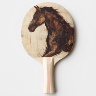 Raquette De Ping Pong Profil du cheval sauvage Brown