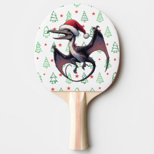 Raquette De Ping Pong Pterodactyle de Noël