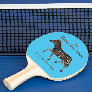 Raquette De Ping Pong Pub anglais Polka Dot Zebra