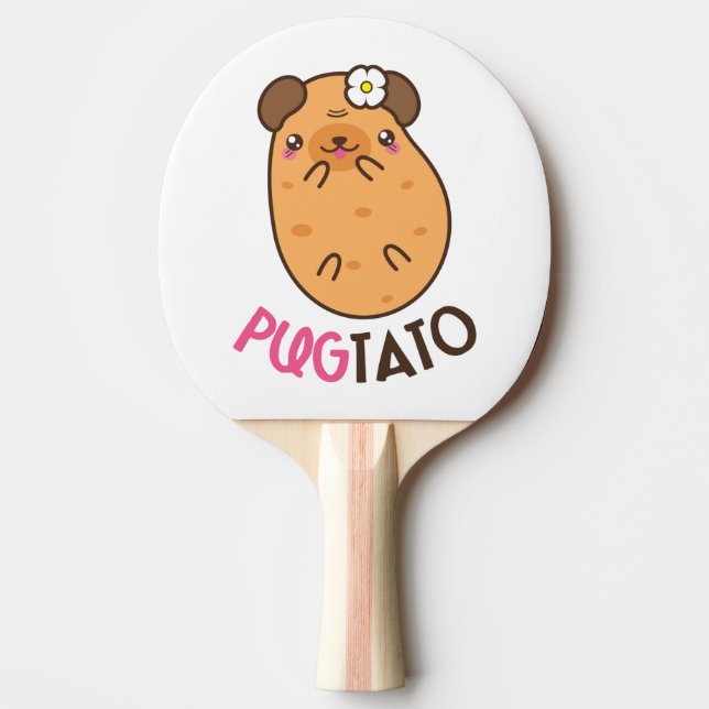 Raquette De Ping Pong Pugtato drôle (Devant)