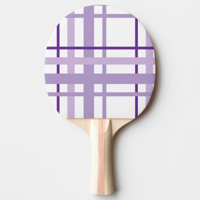 Raquette De Ping Pong Purple Striped Pattern  (Devant)