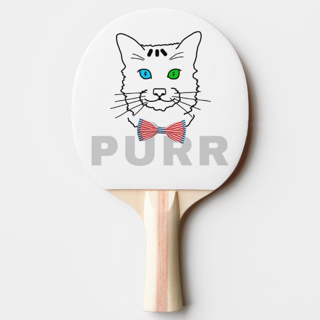 Raquette De Ping Pong Purr de chat (Dos)
