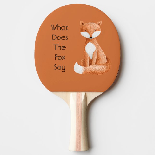 Raquette De Ping Pong Que dit le renard ?? (Devant)