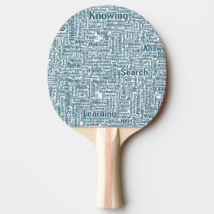 Raquette De Ping Pong Question Apprendre Nuage MotssTexte Motif Message