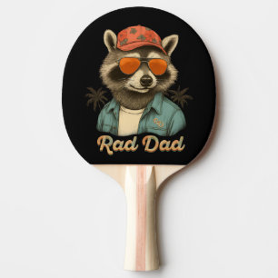 Raquette De Ping Pong Rad Papa Drôle Bonne Fête des pères Vintage