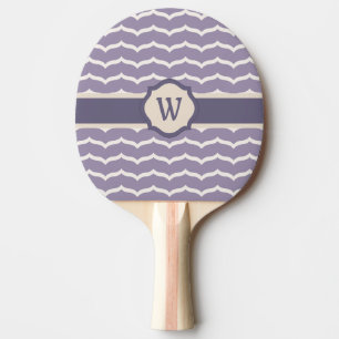 Raquette De Ping Pong Radeau en zigzag de ping-pong fleuri