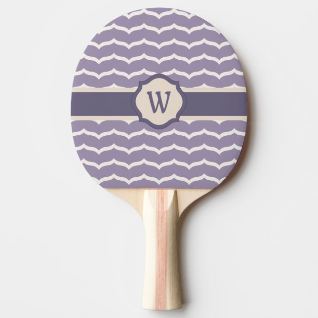 Raquette De Ping Pong Radeau en zigzag de ping-pong fleuri (Devant)