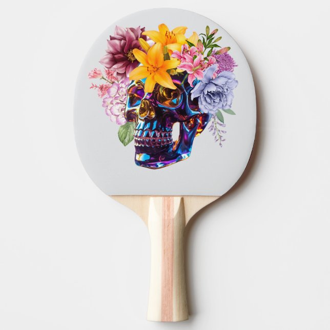 Raquette De Ping Pong "Radiance crânienne florale" (Devant)