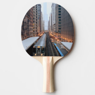 Raquette De Ping Pong Rail élevé Chicago du centre au-dessus de Wabash