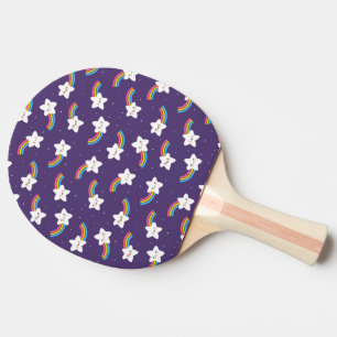 Raquette De Ping Pong Rainbow Stars Ping Paddle