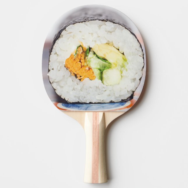 Raquette De Ping Pong Râle de sushi Poisson et riz (Devant)