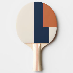 Raquette De Ping Pong Rame de ping-pong à bloc de couleur abstrait d'est