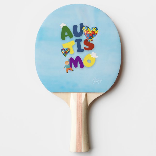 Raquette De Ping Pong Raquete Ping Pong Mãe de Autista (Devant)