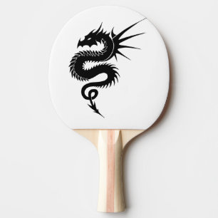 Raquette De Ping Pong Raquette tribale de ping-pong de dragon