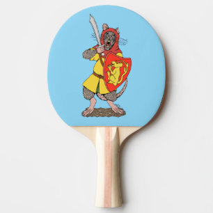 Raquette De Ping Pong Raton guerrier avec fauchon