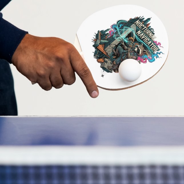Raquette De Ping Pong Raton laveur navigateur nocturne manches longues (Insitu)